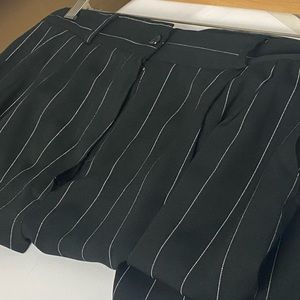 Vintage Pinstripe Pleated Trouser w/Pockets Sz L